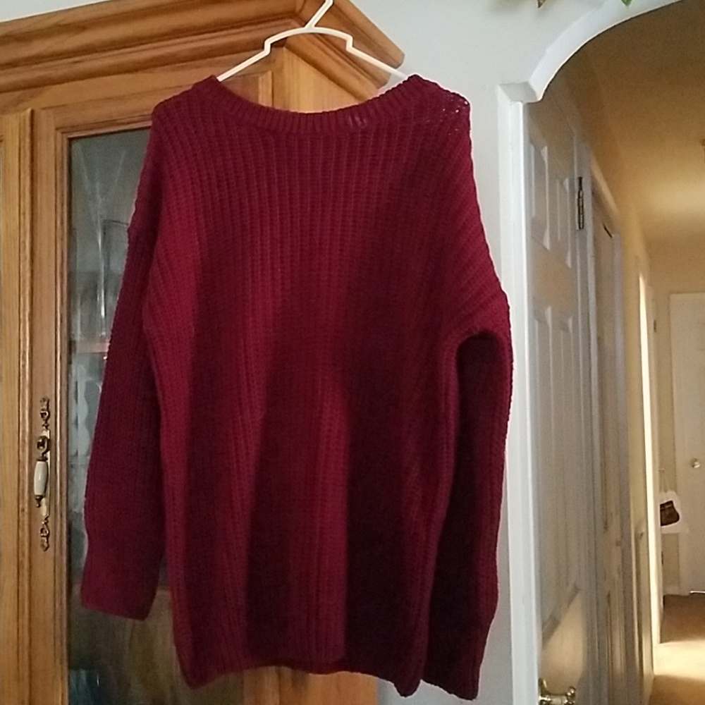 Burgundy Sweater